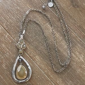 Black House White Market Gold Teardrop Necklace